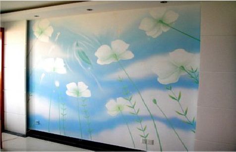 耿马画墙绘怎么画好白云的蓬松感？