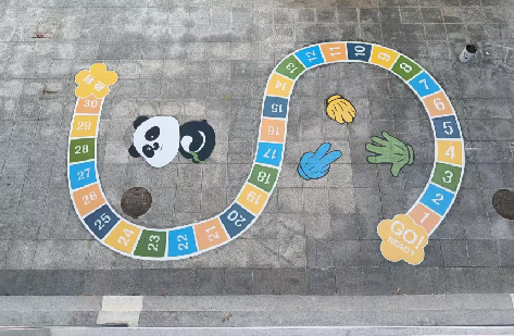 耿马地面游戏彩绘