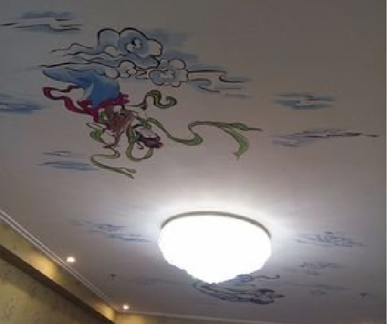 耿马如何快速绘制天花板上的手绘墙？