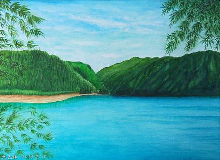 耿马在墙绘中，如何绘画绿水青山？