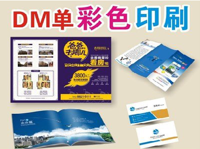 耿马单页印刷，色彩搭配简单。